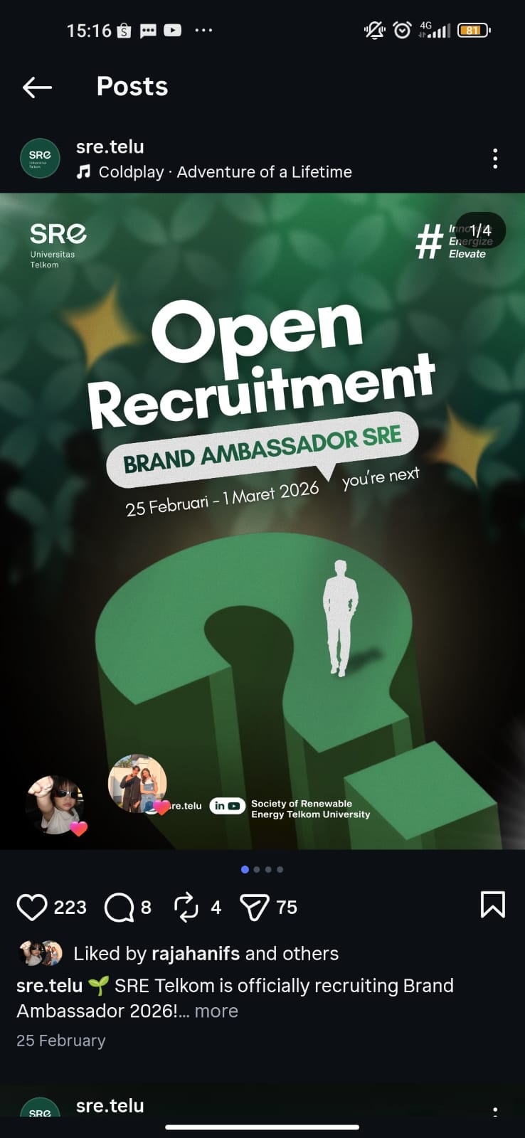 Open Recruitment Brand Ambassador
